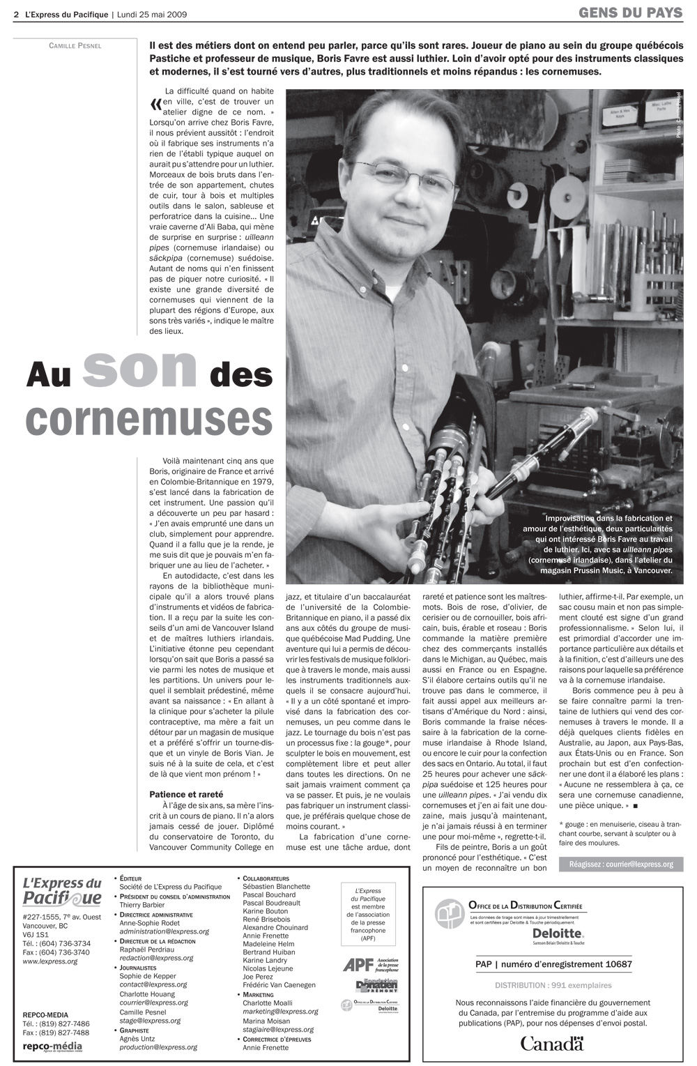 l'Express Du Pacifique article